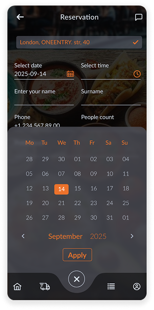 Date selection
